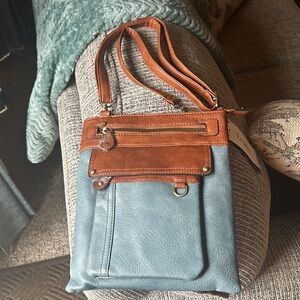 Multi-Pocket Crossbody Bag by Le Miel